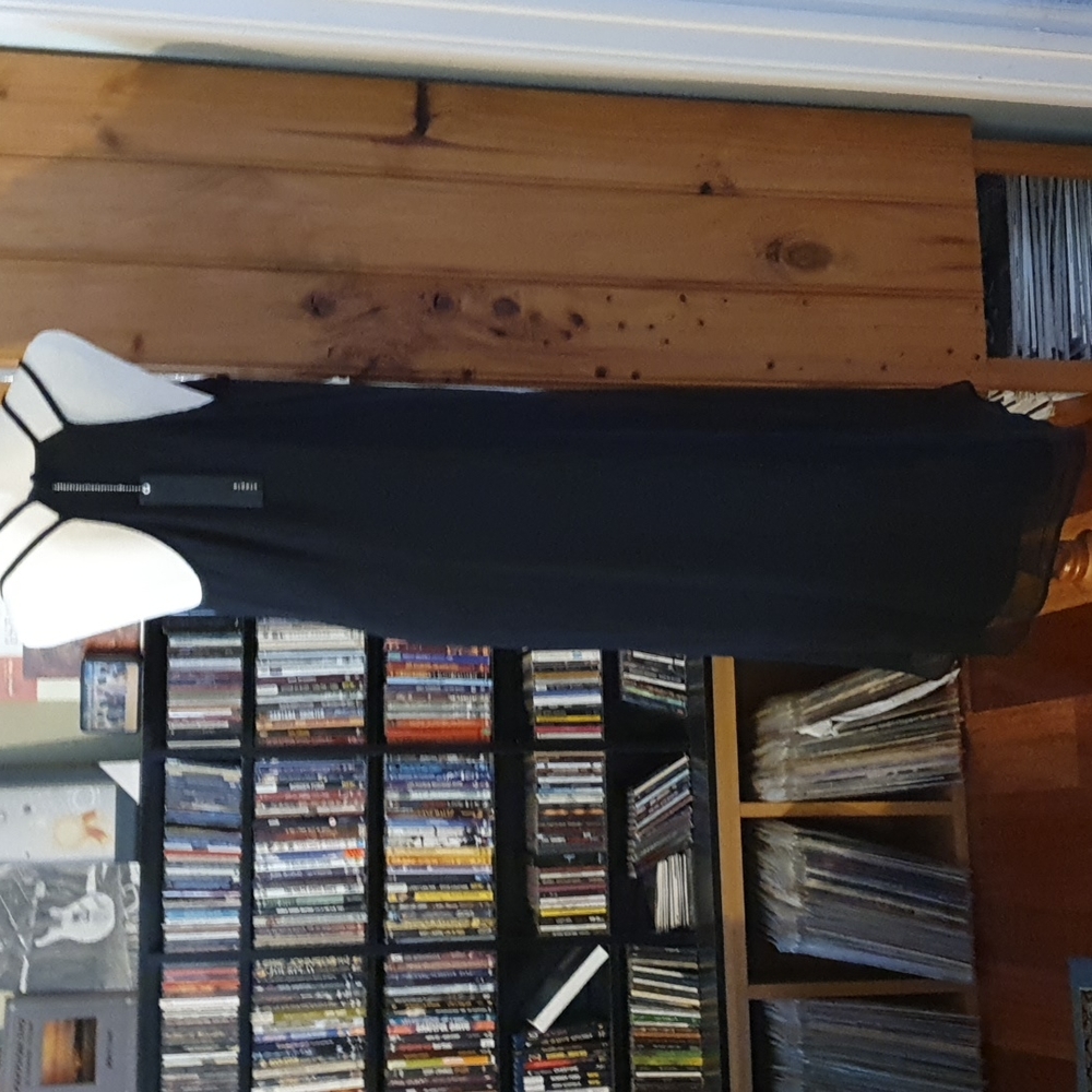COPY - Black chiffon fully lined dress - Picture 3 of 6
